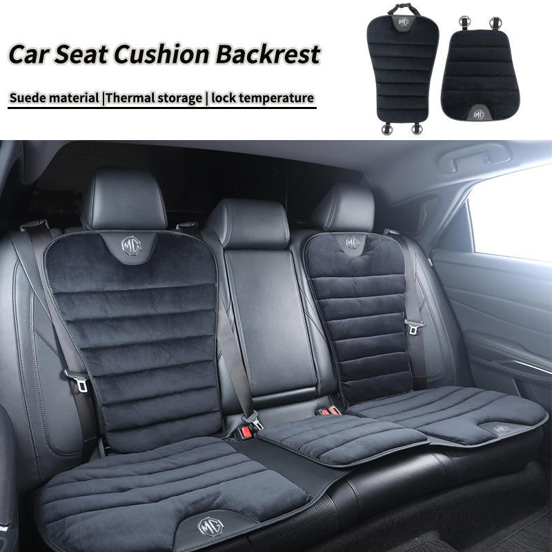 Car Accessories For Winter - เบาะรองนั่งรถยนต์กำมะหยี่ อุ่นสบายสำหรับฤดูหนาว พร้อมพนักพิงหลัง สำหรับรถยนต์มอร์ริส การาจ MG